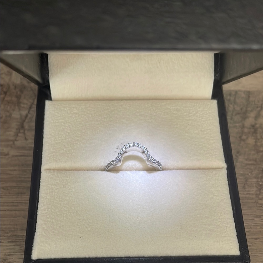 Diamond wedding band.